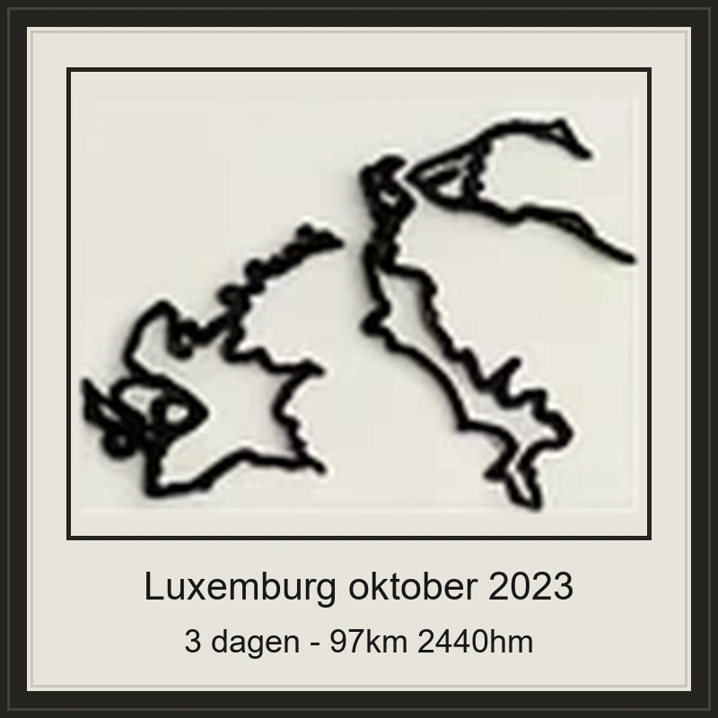 Luxemburg oktober 2023 – 3 dagen, 97 km, 2440 hm